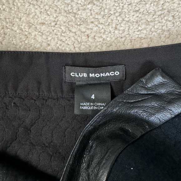Club Monaco Mini Skirt Faux Leather - Picture 3 of 4